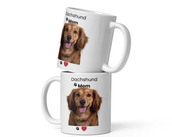 Tazza per la mamma di bassotto, regalo per la mamma di un bassotto, tazza da caffè con un bassotto carino, regalo per gli amanti dei bassotti, tazza per la mamma di un cane, tazza per la mamma di un bassotto, regalo per il proprietario di un bassotto