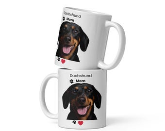 Tazza per la mamma di bassotto, regalo per la mamma di un bassotto, tazza da caffè con un bassotto carino, regalo per gli amanti dei bassotti, tazza per la mamma di un cane, tazza per la mamma di un bassotto, regalo per il proprietario di un bassotto