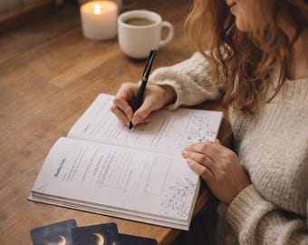 Setting Boundaries Without Guilt: A Self-Reflection Workbook with Tarot Cards (not included) | Inner Clarity & Healthy Boundaries | PDF Download