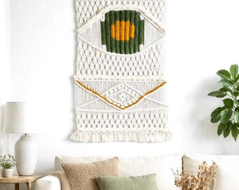 Handmade Macrame Wall Hanging – Boho Woven Tapestry
