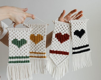 Mother's day, Macrame Heart Wall Hanging, Valentines gifts, Home Gifts, Warm-house
