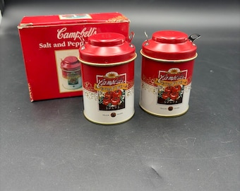 Campbell's Tomato Soup Milk Jug Salt and Pepper Shakers NIB