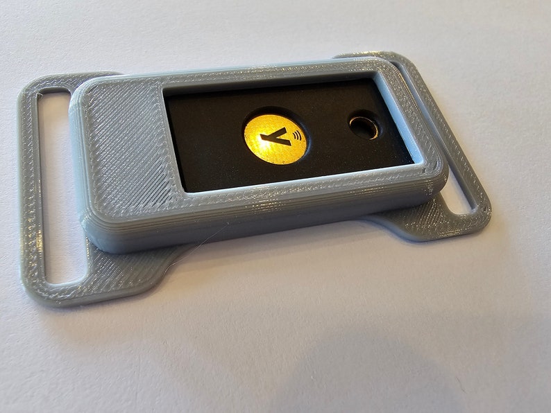 Gray Yubikey watchband holder