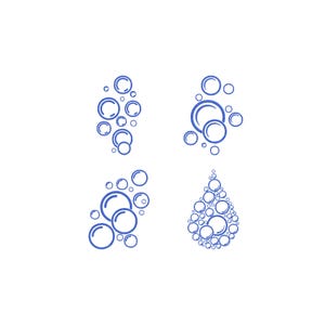 Bubbles Embroidery Design, Soap Bubbles Embroidery, Floating Bubbles Embroidery, Blowing Bubbles Embroidery, Water Bubbles Files, 6 Sizes