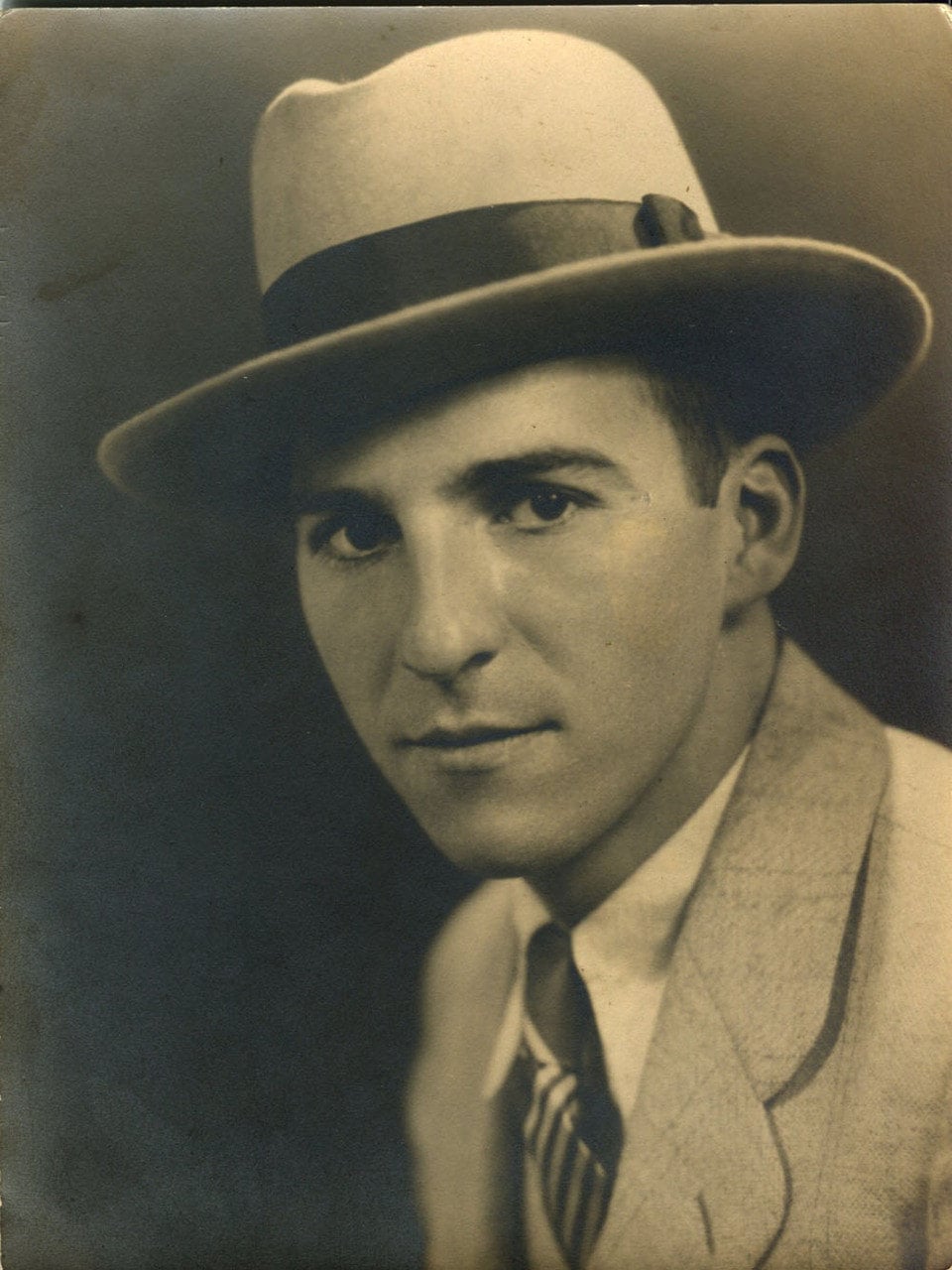 Vintage 1940s Photo of Handsome Man 