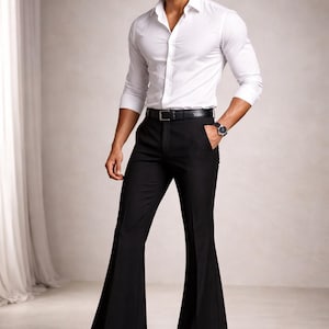 Bell Bottom Dress Pants Men - Etsy