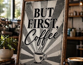 Retro Coffee Print | Vintage Kitchen Wall Art (Instant Download)