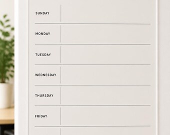 Custom Acrylic Office Planner, Magnetic Wall Board, Reusable Schedule Organizer, Cute Home Office Gift