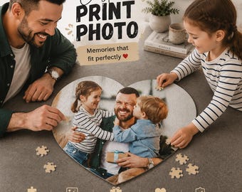 Rompecabezas personalizado con tu foto para el Día del Padre, 75 piezas, rompecabezas personalizado para aniversarios, recuerdo personalizado, regalo para el Día del Padre