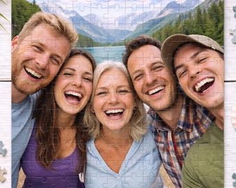 Rompecabezas fotográfico personalizado: regalo personalizado para familiares, amigos y amantes de las mascotas (120/300 piezas)