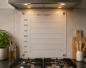 Custom Acrylic Wall Planner, Weekly Monthly Organizer, Yearly Goals, To-Do List, Priorities, Notes Board