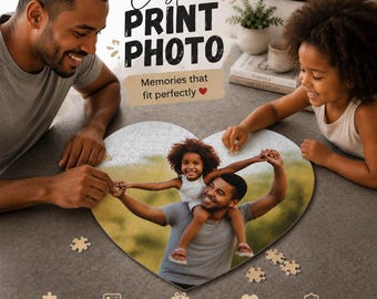 Rompecabezas personalizado con tu foto para el Día del Padre, rompecabezas personalizado de 75 piezas para aniversarios u ocasiones especiales: un recuerdo especial.