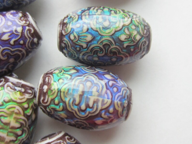 RESTOCKED Mood Bead Polymer Clay Bead Heat Sensitive Bead PERSIAN BEAUTY 13mm x 21.5mm Barrel 1 Bead