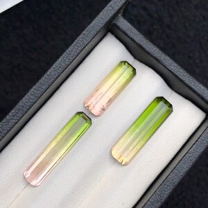 10.80 carats tricolour tourmaline. A perfect faceted loose gemstone for pendant, bracelets and more jewellery. Also good for gift like mom