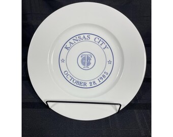 Vtg 1983 Tiffany & Co. Limoges France Kansas City Commemorative Porcelain Plate