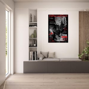 FUTURE ECHOES Dystopian Cyberpunk Poster | Sci-Fi Android Graphic Print | Neo-Tokyo Techwear Aesthetic | | Unframed image 6