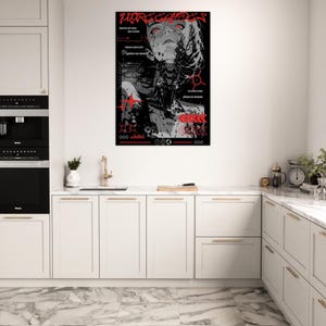 FUTURE ECHOES Dystopian Cyberpunk Poster | Sci-Fi Android Graphic Print | Neo-Tokyo Techwear Aesthetic | | Unframed image 17