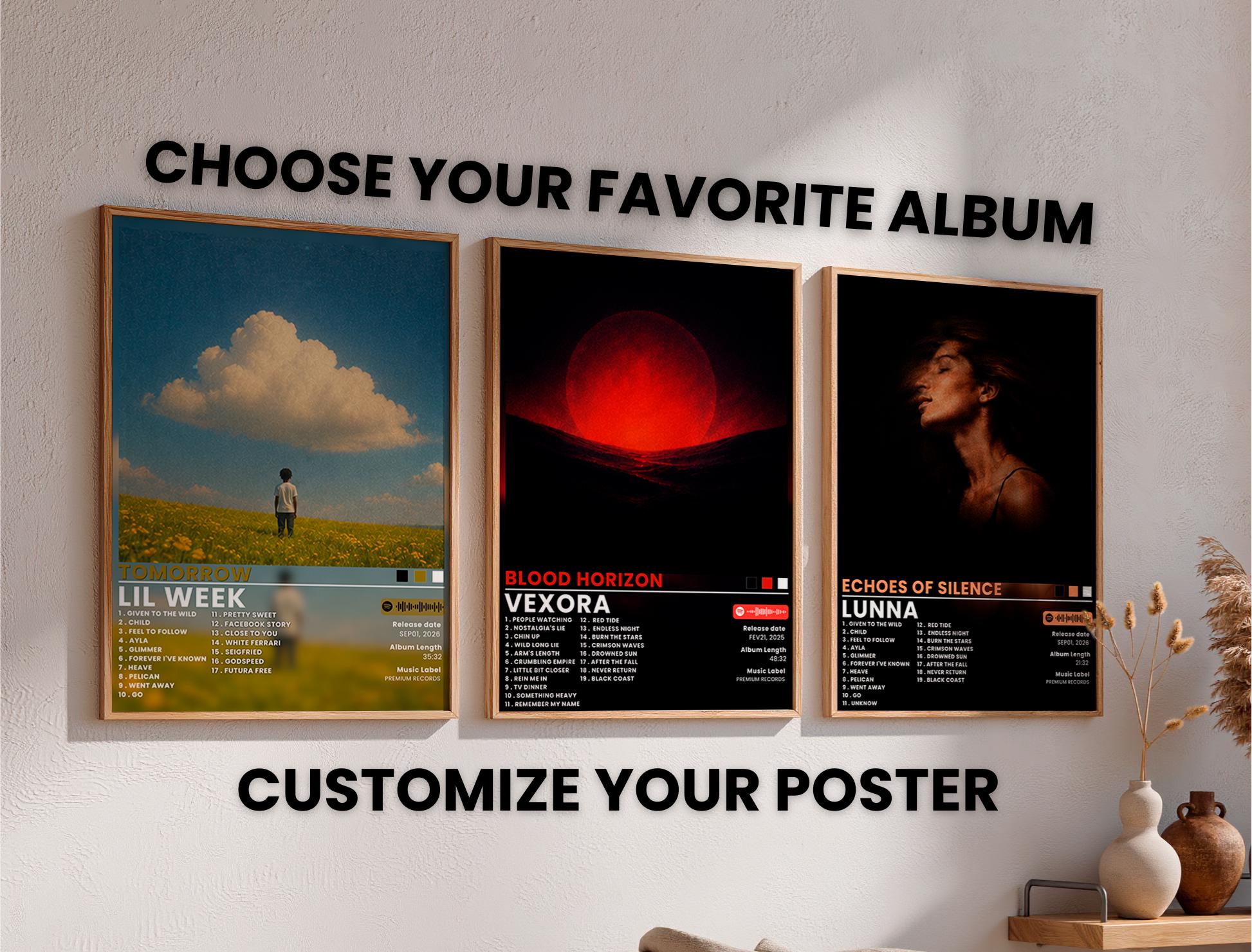 Slbum Qr Code Set of 3 Custom Album Covers | Personalized Music Gift | Choose Your ...