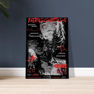 FUTURE ECHOES Dystopian Cyberpunk Poster | Sci-Fi Android Graphic Print | Neo-Tokyo Techwear Aesthetic | | Unframed image 2