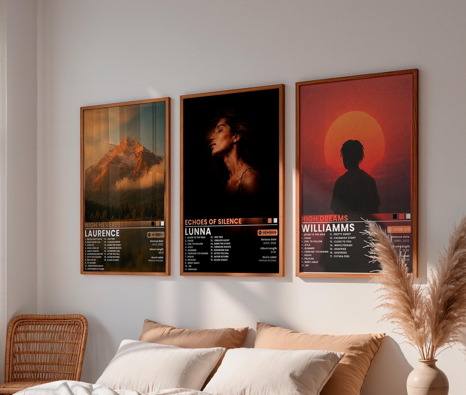 Set of 3 Custom Album Covers | Personalized Music Gift | Choose Your ...