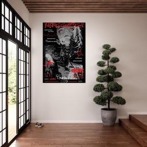 FUTURE ECHOES Dystopian Cyberpunk Poster | Sci-Fi Android Graphic Print | Neo-Tokyo Techwear Aesthetic | | Unframed image 16