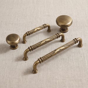 Tiradores de armario vintage, tiradores de cajones de cuerda trenzada, pomos redondos para cómodas, herrajes para armarios de cocina de estilo rústico, tiradores para puertas de tocador y armario.