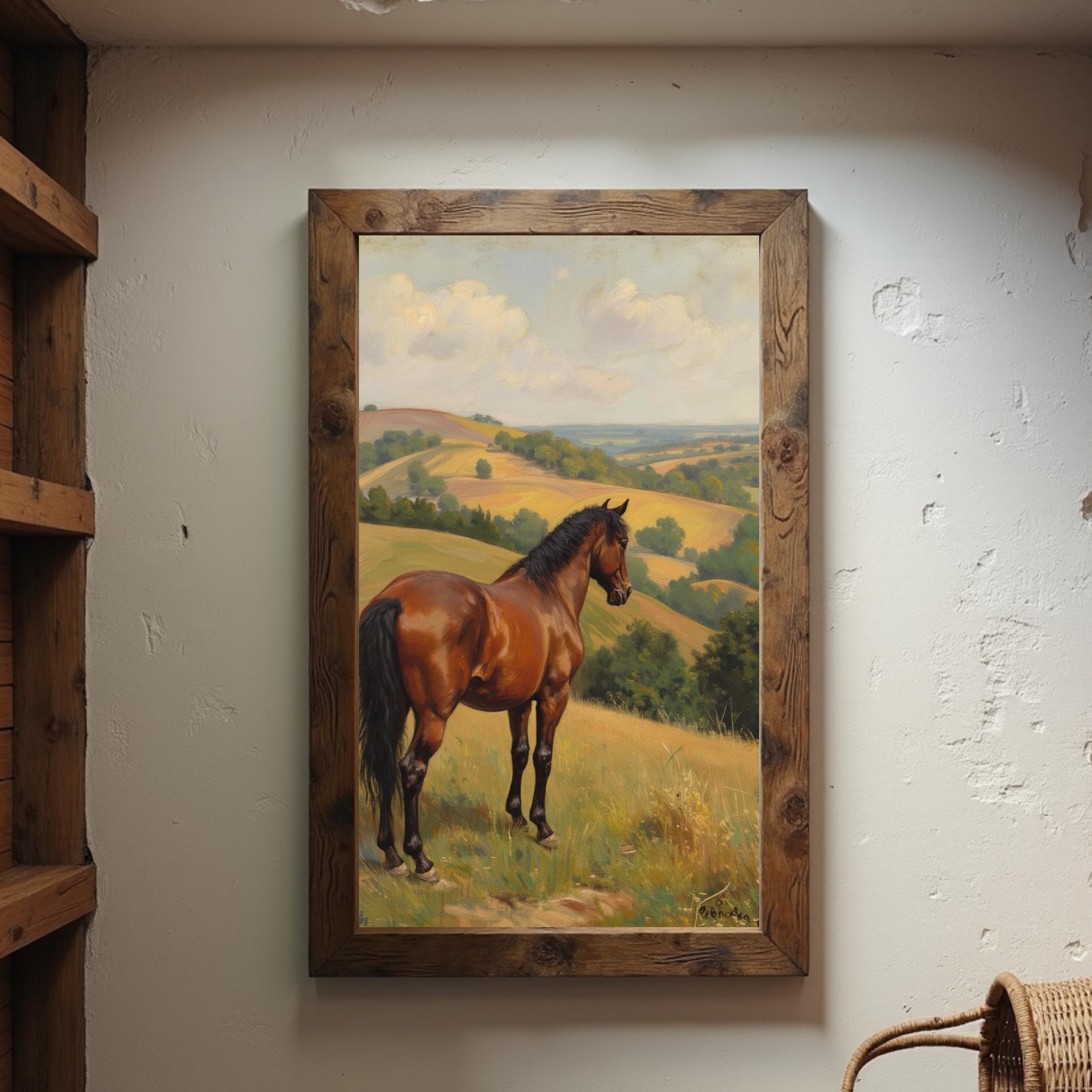 40 Vintage Horse Wall Art Set Print Collection Rustic Equestrian Art ...