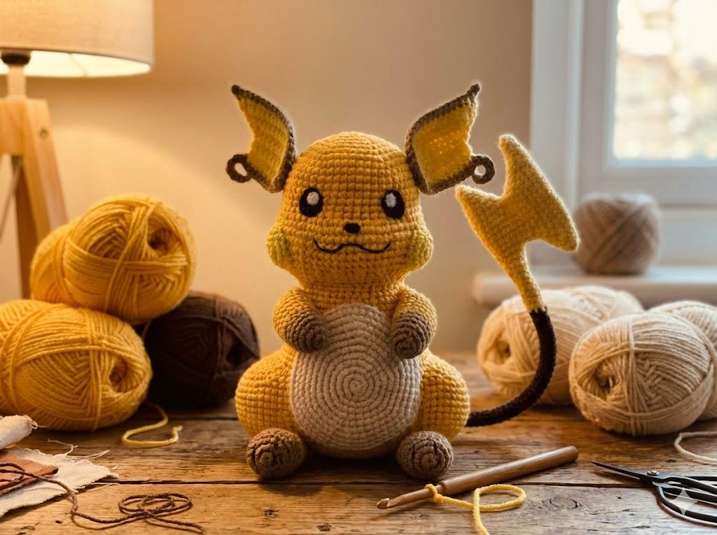 Rachu Pattern Raichu Amigurumi Crochet Pattern PDF | Easy Pokemon Crochet Plushie ...
