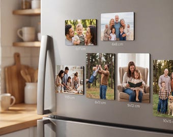 Custom Photo Magnet Personalized Family Wedding Gift Handmade Keepsake Refrigerator Memory Souvenir