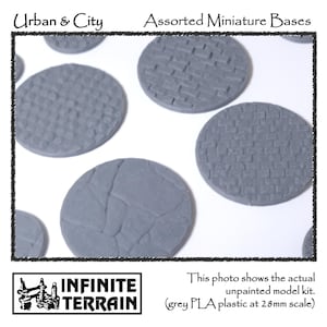 Wargaming Ancillaries Dark Realms Scenic Bases | Cobblestone, Brick & Cracked City Streets