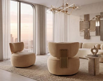 Get Set Style Aurelia Fluted Swivel Chair