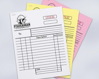 Custom Carbonless NCR Form Design and Printing | 100 3-part 8.5 x 5.5 in