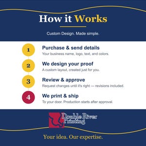 Custom Notepad Design and Printing | 100 pads 60lb uncoated 25 sheets image 4
