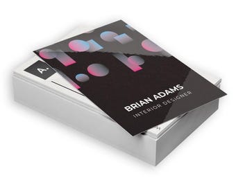 Custom Business Card Design and Printing | 250 16pt high-gloss UV cards