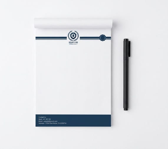 Custom Notepad Design and Printing | 100 pads 60lb uncoated 25 sheets