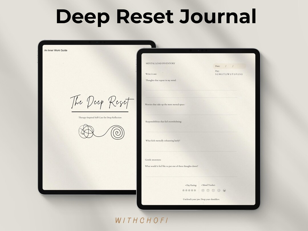 Digital Deep Reset Journal | Therapy-inspired Inner Work Journal for ...
