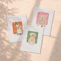 Custom Pet Portrait, Funny Dog Cat Illustration, Hand-Drawn Color Pencil Poster (Digital Download) product logo