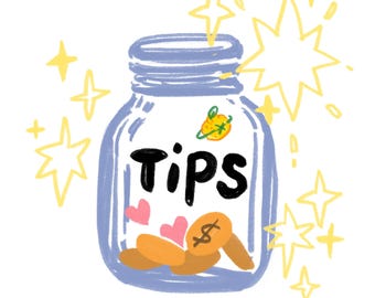 Support My Art: Custom Portrait Tip Jar (No Product)