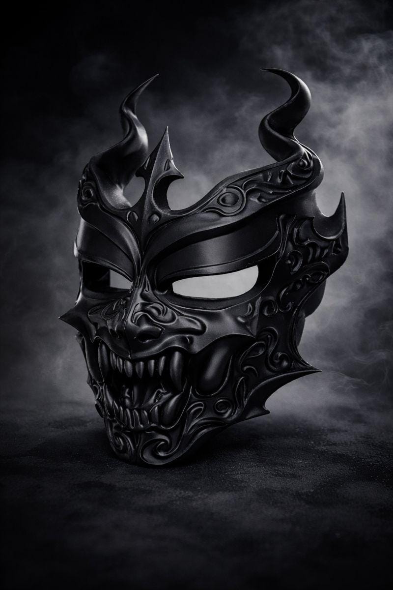 Weavers Mask Vectorised Weavers Mask 3d Printed Dark Fantasy Art-prop-original Design - Etsy