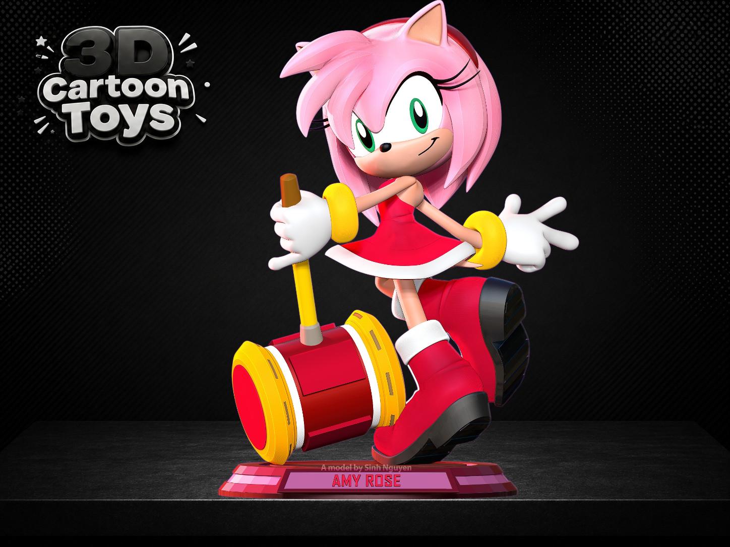 Amy Rose Figurine - Etsy Norway Amy Rose Figurine - Etsy Norway