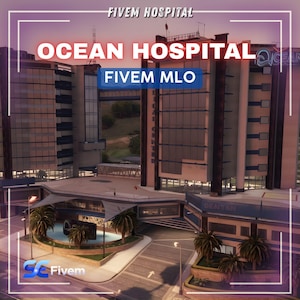 FiveM MLO Ocean Hospital | Modern City Hospital Map | Emergency Roleplay Medical Center