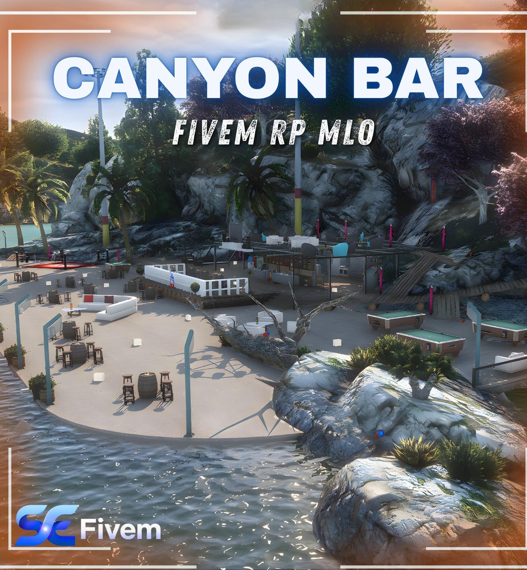 Canyon Bar Fivem MLO | Beach Bar Roleplay Location | Luxury Coastal Bar ...