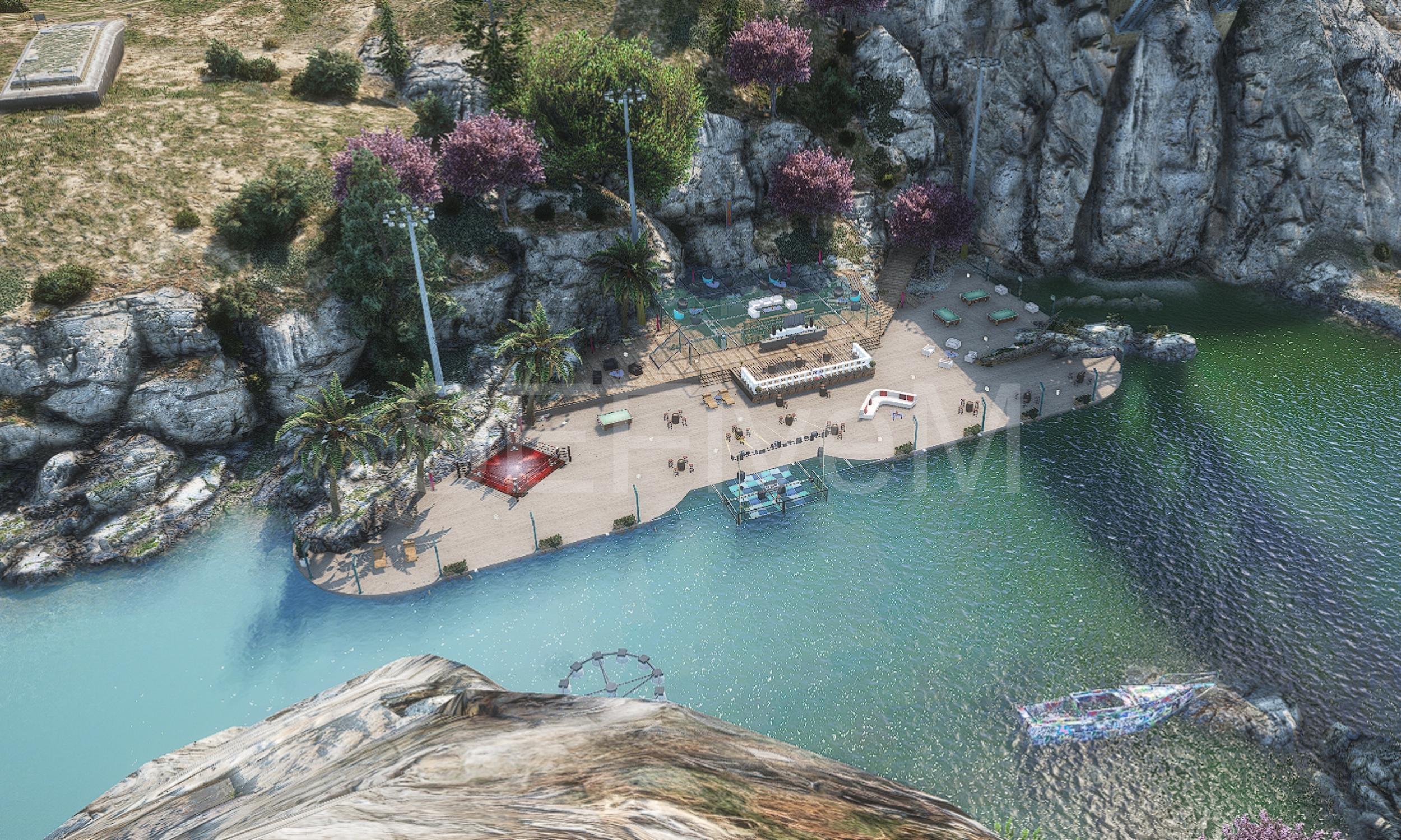 Canyon Bar Fivem MLO | Beach Bar Roleplay Location | Luxury Coastal Bar ...