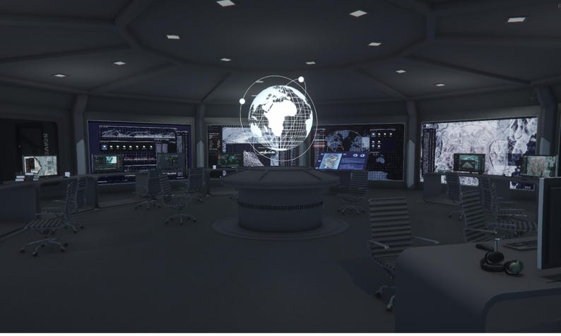 Underground Command Center Sample Buy Black Bunker MLO Map | Underground Command Center Interior ...