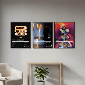 Póster de J. Cole | Might Delete Later, The Off-Season y portada de álbum de KOD | Lámina de rap | SIN MARCO
