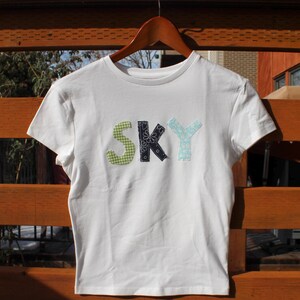 Custom Name Patchwork Tee image 4