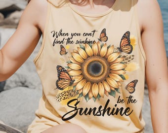 Be The Sunshine Tee, Summer Beach T-Shirt, Sunshine Graphic Shirt, Cute Summer Outfit, Vacation Shirt Women, Colorful Sun Tee, Gift For Her