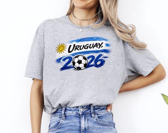 Uruguay Football T-Shirt, International Soccer 2026 Shirt
