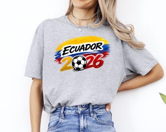 Ecuador Football T-Shirt, International Soccer 2026 Shirt