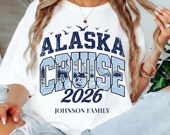 Alaska Cruise 2026 Orca Whale Tee, Personalized Family Vacation Shirt